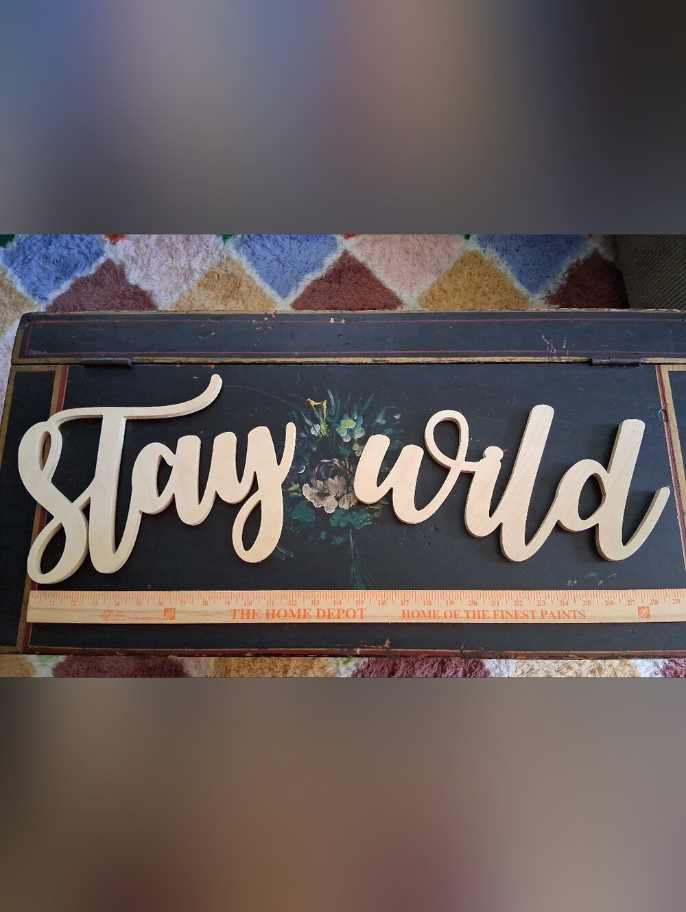 Stay Wild Wooden Wall Sign - Unfinished Wood - Craft/Art Project